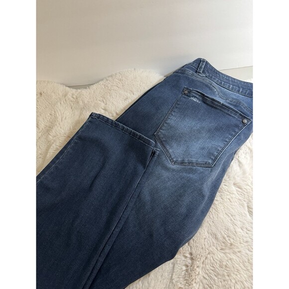 Wit And Wisdom Women’s Jeans Size 22W Stretch Distressed Blue Sliming Plus - Picture 2 of 7